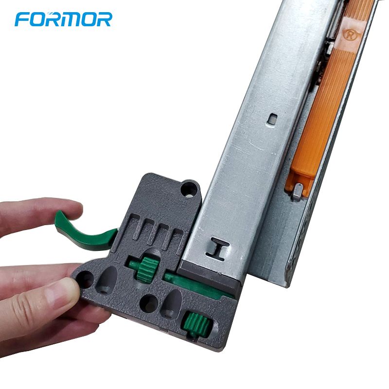 Push to open undermount slide 2-fold with 3D-adjustment part