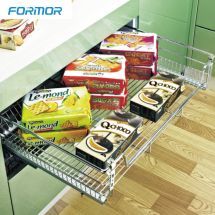 750mm simple pull-out basket with soft-closing